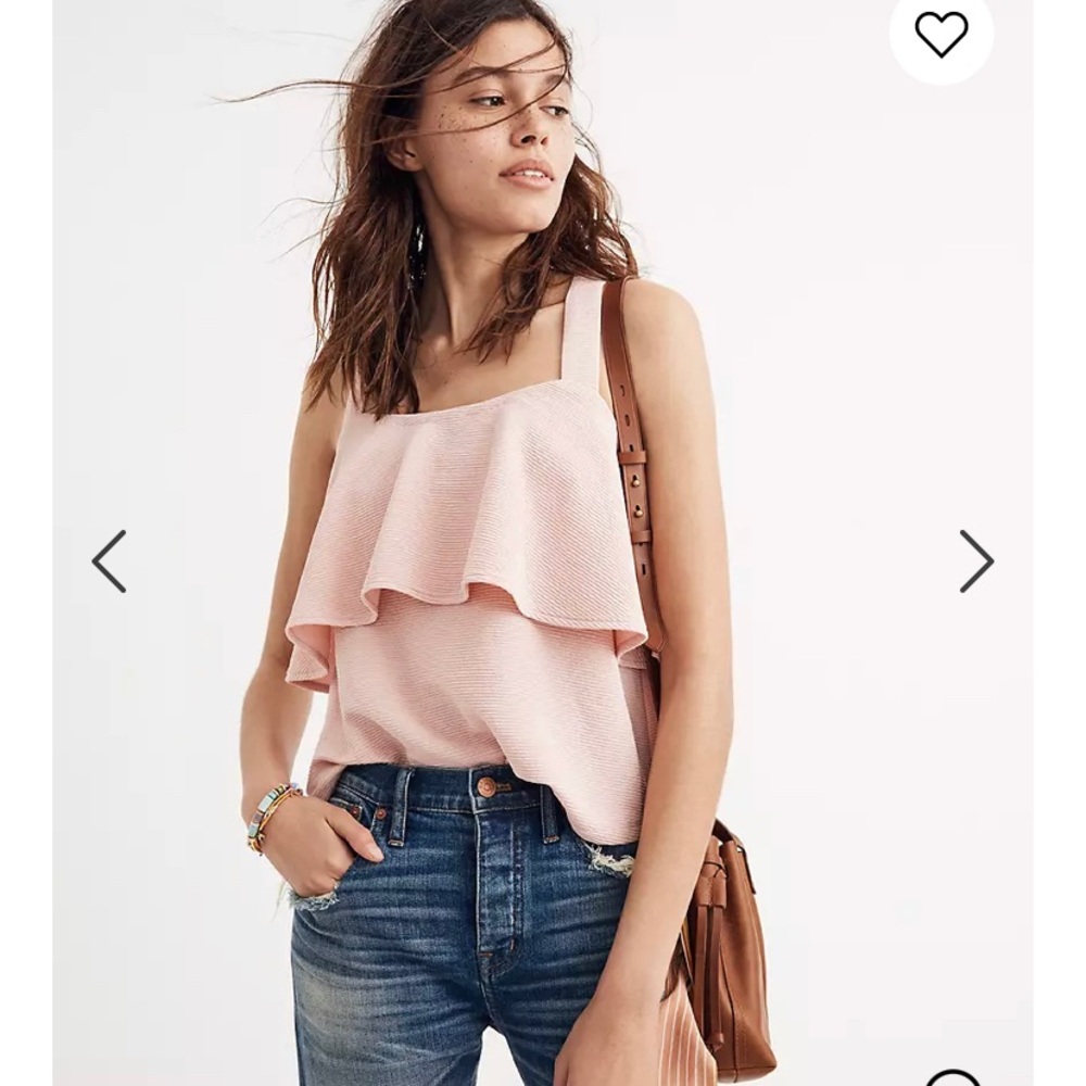 Madewell Texture & Thread Tiered Tank